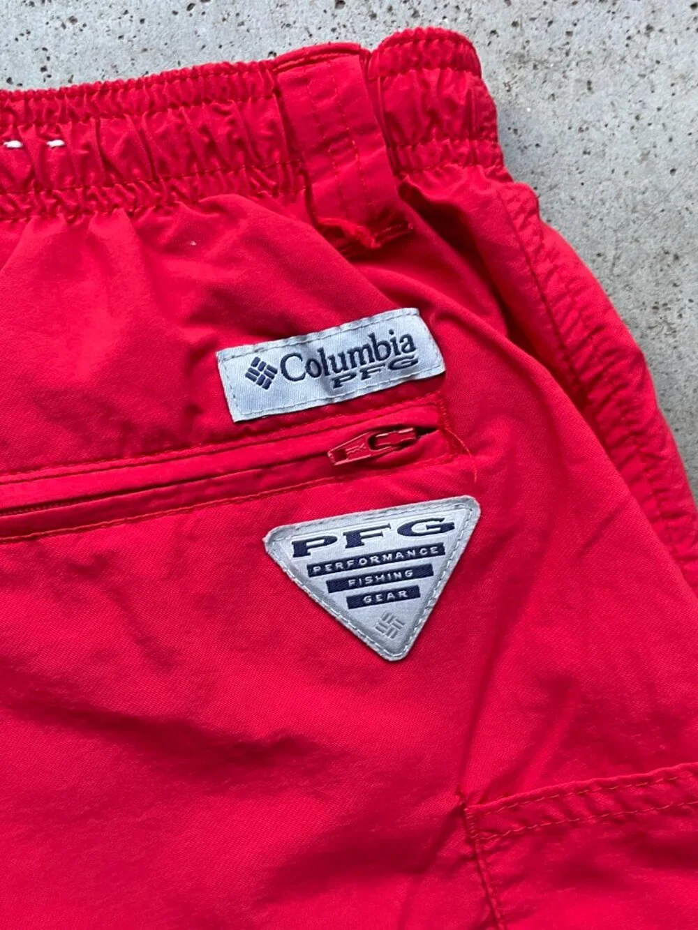 Columbia PFG Backcast III Water Shorts Men's Medium Red Swim Trunks UPF 50 - Picture 1 of 6